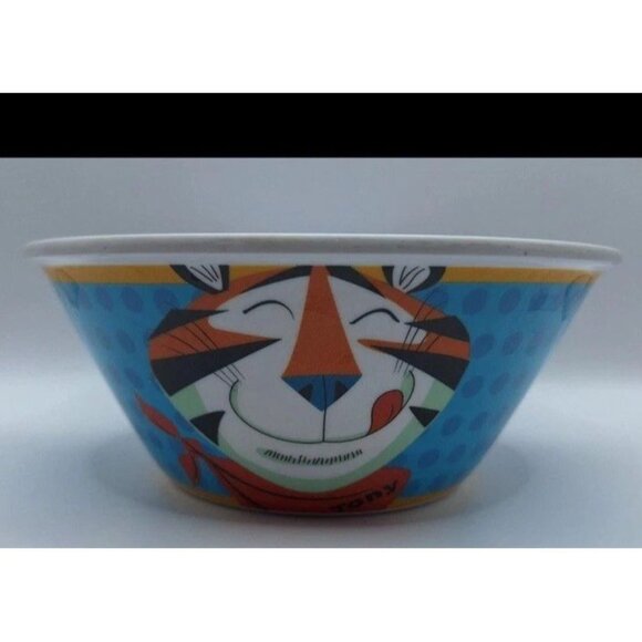 Frosted Flakes Tony the Tiger Kellogg’s Plastic Cereal Bowl Retro Image - 2014 - Picture 1 of 13